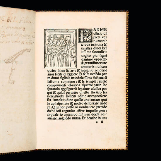 Ecatonphyla. Deiphira di messer Leon Battista Alberto Firentino, ne la quale insegna amare temperatamente, & ne fa divenire, o piu dotti ad amare, o piu prudenti a fuggir amore, novamente stampata.