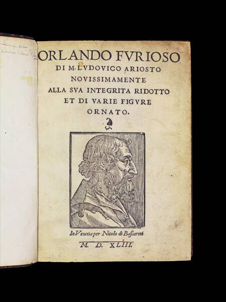 Orlando Furioso di M. Ludovico Ariosto novissimamente alla sua integrità ridotto et di varie figure ornato.