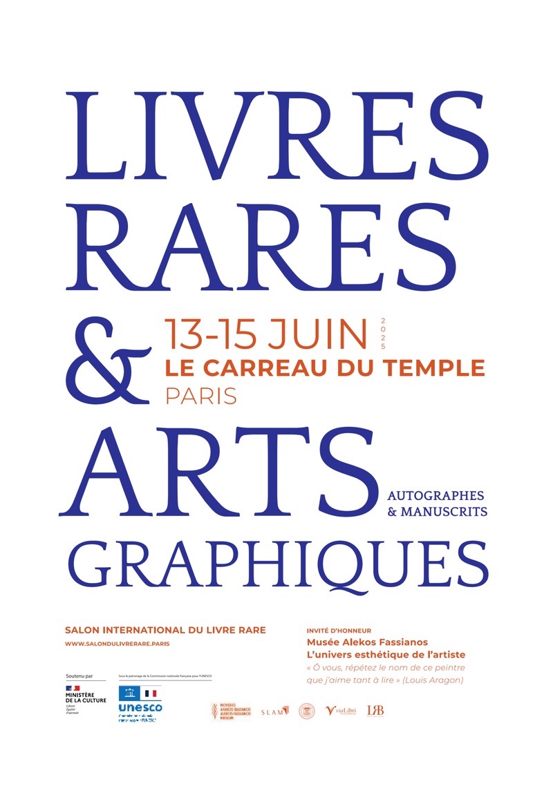 Paris Rare Book Fair - June 13–15 2025 Paris Rare Book Fair - June 13–15 June 2025