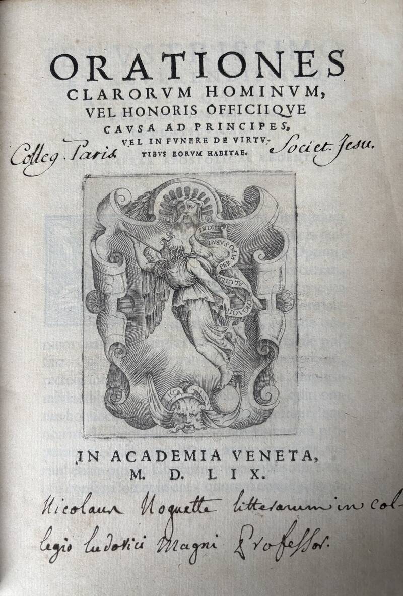 Orationes clarorum hominum, vel honoris officiique causa ad principes, vel in funere de virtutibus eorum habitae.