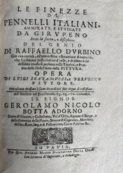 Le finezze de pennelli italiani, ammirate, e studiate da Girupeno sotto la scorta, e disciplina del genio di Raffaello d’Urbino : con una curiosa, ed’attentissima osservatione di tutto ciò, che facilmente possa riuscire d’utile, e di diletto à chi