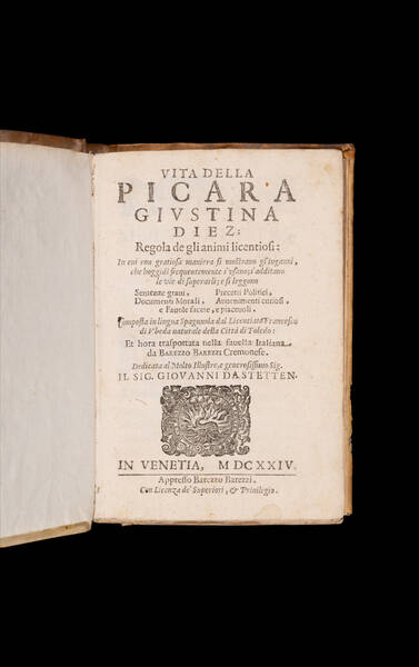 Vita della picara Giustina Diez.