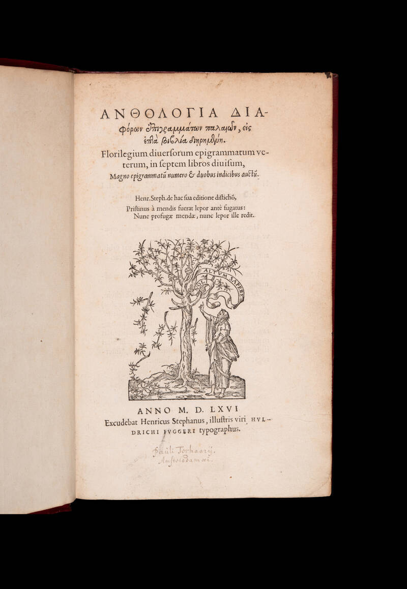 Florilegium diversorum epigrammatum veterum.