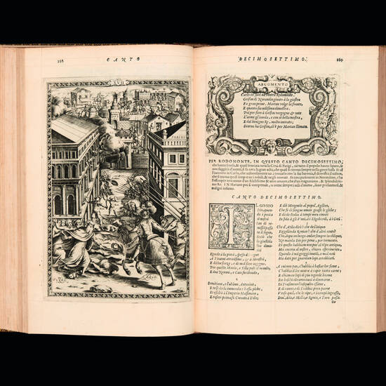 Orlando furioso di m. Lodouico Ariosto nuouamente adornato di figure di rame da Girolamo Porro padouano et di altre cose che saranno notate nella seguente facciata.