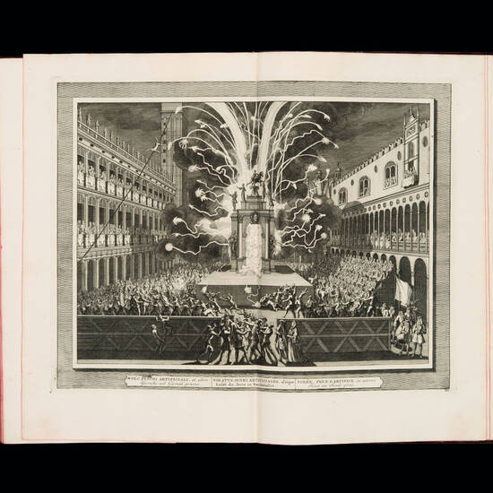L'Italie illustrée en CXXXV figures en tailles douces in folio. Dessinés et gravés par les plus fameux graveurs des Pays-Bas avec les explications en Francois & en Latin.