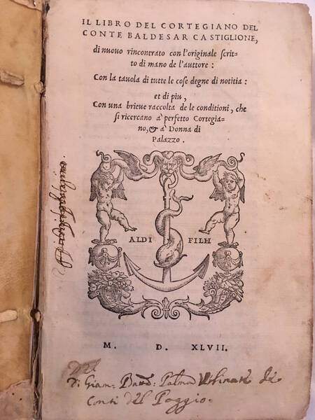 Il libro del cortigiano.